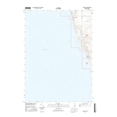 2017 Map of Bigsbie Lake, 2017 Print