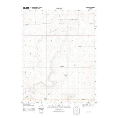 2013 Map of Bijou Basin, 2013 Print