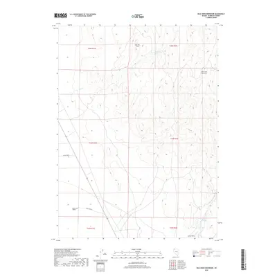 2018 Map of Bilk Creek Reservoir, 2018 Print