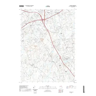 2021 Map of Billerica, 2021 Print