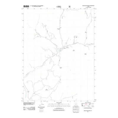 2011 Map of Billies Mountain, 2011 Print