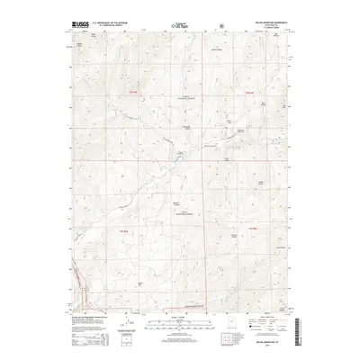 2014 Map of Billies Mountain, 2014 Print