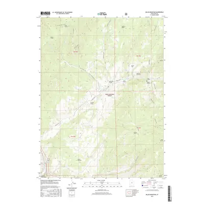 2017 Map of Billies Mountain, 2017 Print