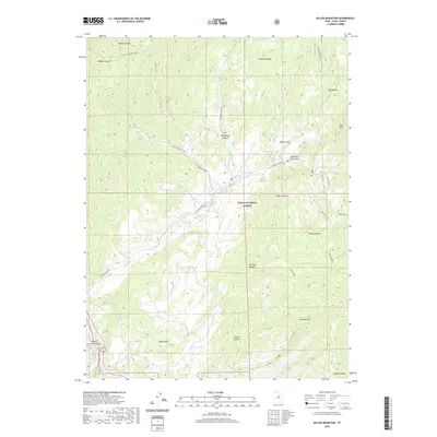 2020 Map of Billies Mountain, 2020 Print
