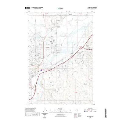 2020 Map of Billings East, 2020 Print