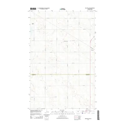 2014 Map of Billings Lake, 2014 Print