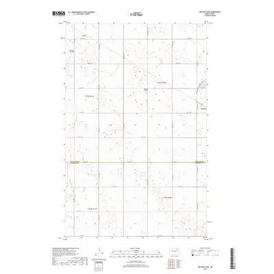 2017 Map of Billings Lake, 2017 Print