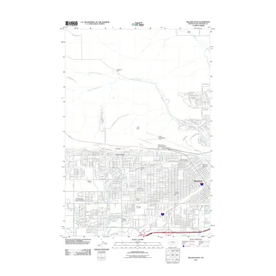 2011 Map of Billings West, 2011 Print