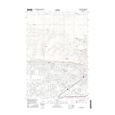 2017 Map of Billings West, 2017 Print