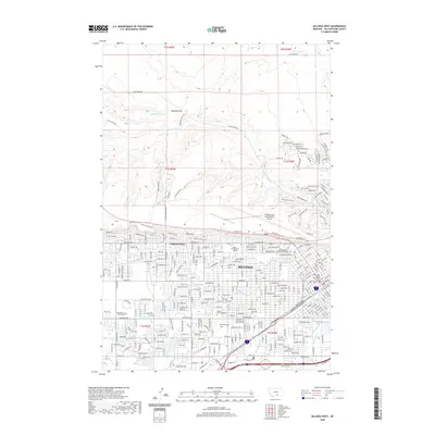 2020 Map of Billings West, 2020 Print