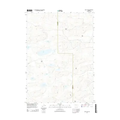 2014 Map of Billys Lake, 2014 Print