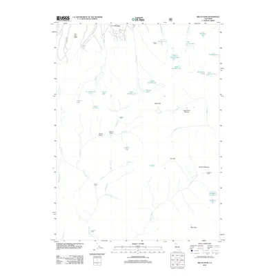 2012 Map of Billys Peak, 2012 Print
