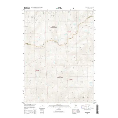 2015 Map of Billys Peak, 2015 Print