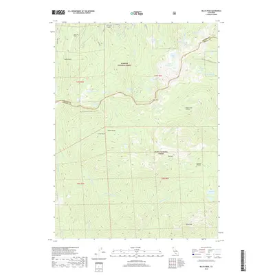 2018 Map of Billys Peak, 2018 Print
