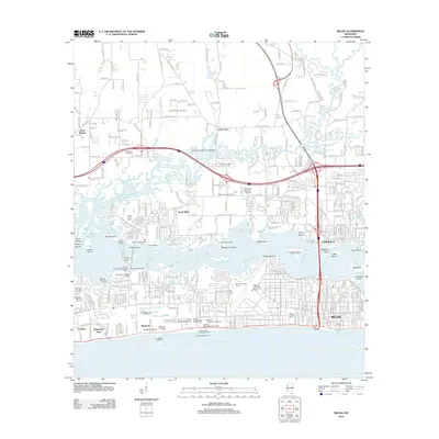 2012 Map of Biloxi, 2012 Print