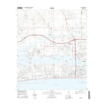 2015 Map of Biloxi, 2015 Print