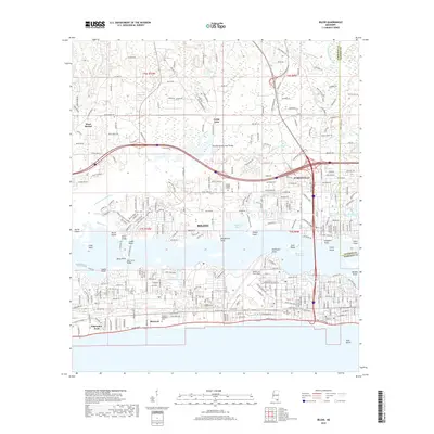 2018 Map of Biloxi, 2018 Print