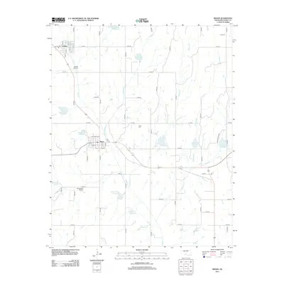 2012 Map of Binger, 2012 Print