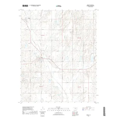 2018 Map of Binger, 2018 Print