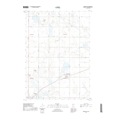 2019 Map of Bingham Lake, 2019 Print