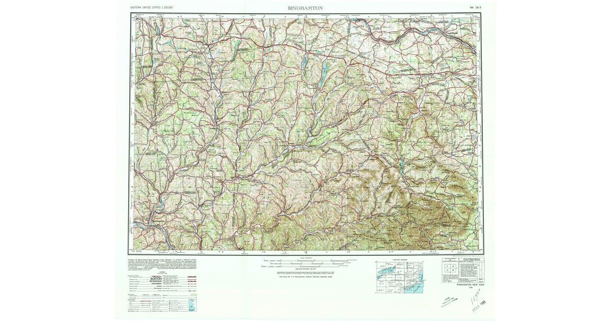 1948 Map of Binghamton, NY — High-Res | Pastmaps