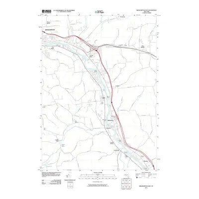 2010 Map of Binghamton East, 2010 Print