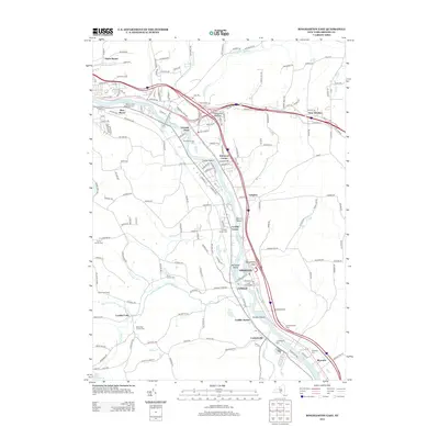 2013 Map of Binghamton East, 2013 Print