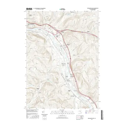 2016 Map of Binghamton East, 2016 Print