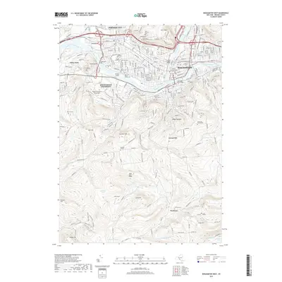 2019 Map of Binghamton West, 2019 Print
