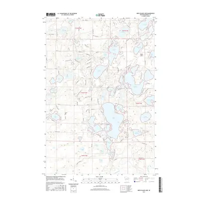 2015 Map of Birch Island Lake, 2015 Print