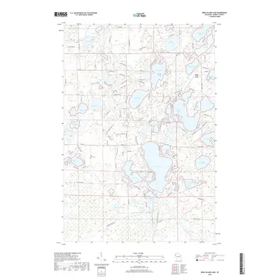 2018 Map of Birch Island Lake, 2018 Print