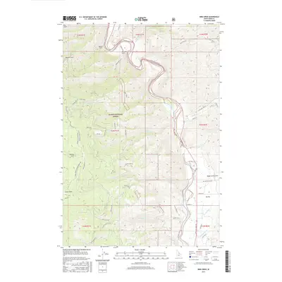 2017 Map of Bird Creek, 2017 Print