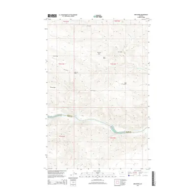 2014 Map of Bird Rapids, 2014 Print