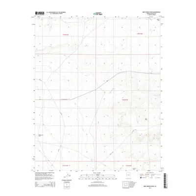 2014 Map of Bird Springs Wash, 2014 Print