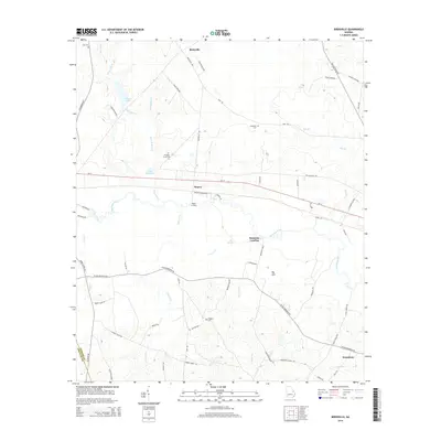 2014 Map of Birdsville, 2014 Print