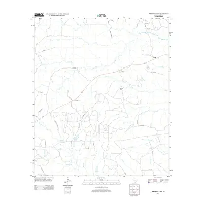 2013 Map of Birdwell Lake, 2013 Print
