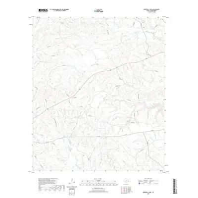 2019 Map of Birdwell Lake, 2019 Print