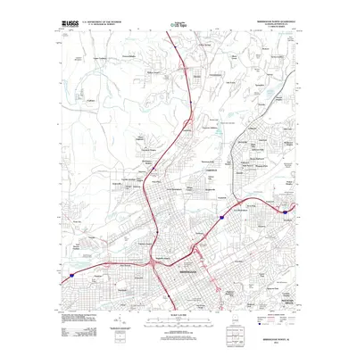 2011 Map of Birmingham North, 2011 Print