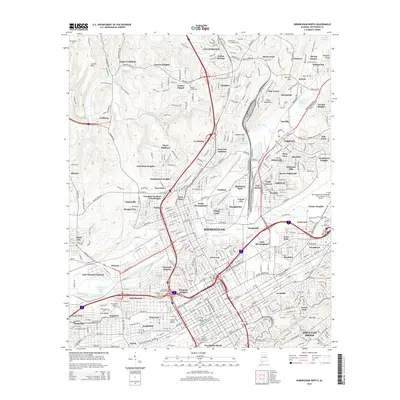 2014 Map of Birmingham North, 2014 Print