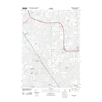 2011 Map of Birmingham, 2011 Print