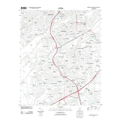 2011 Map of Birmingham South, 2011 Print