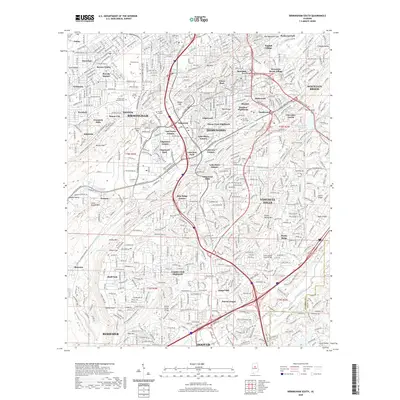 2020 Map of Birmingham South, 2020 Print