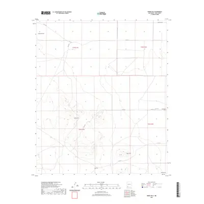 2020 Map of Bisbee Hills, 2020 Print