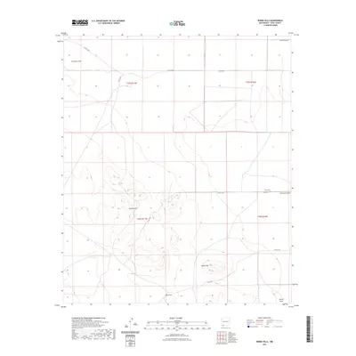 2023 Map of Bisbee Hills, 2023 Print
