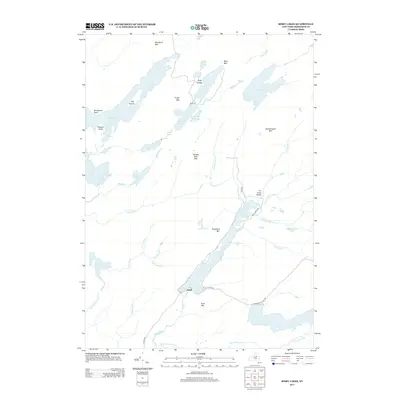 2013 Map of Bisby Lakes, 2013 Print