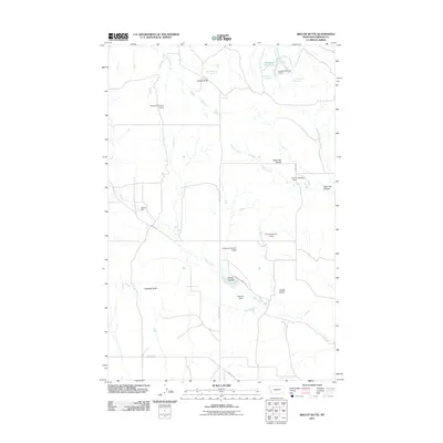 2011 Map of Biscuit Butte, 2011 Print