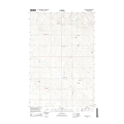 2014 Map of Biscuit Butte, 2014 Print