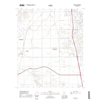 2018 Map of Biscuit Flat, 2018 Print