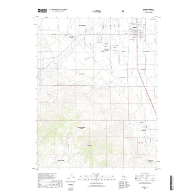 2018 Map of Bishop, 2018 Print
