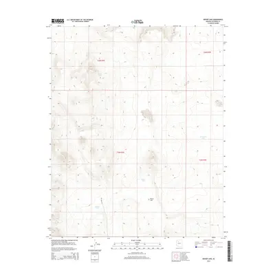2014 Map of Bishop Lake, 2014 Print